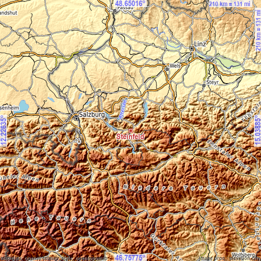 Topographic map of Steinfeld