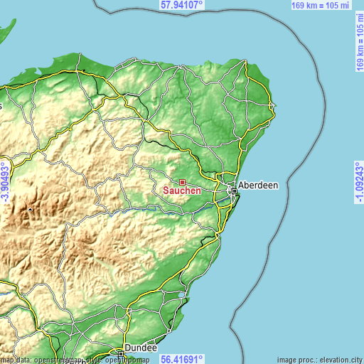 Topographic map of Sauchen