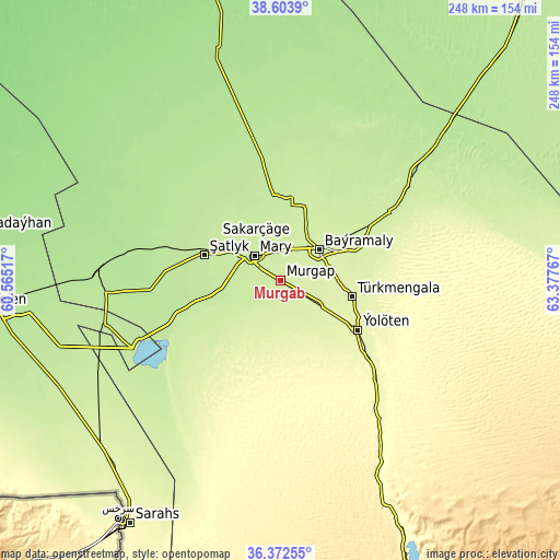Topographic map of Murgab
