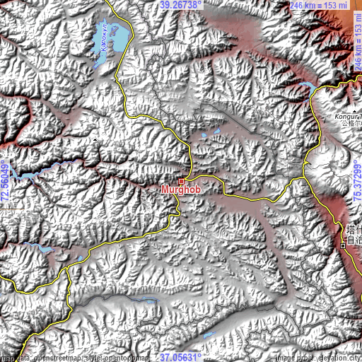 Topographic map of Murghob