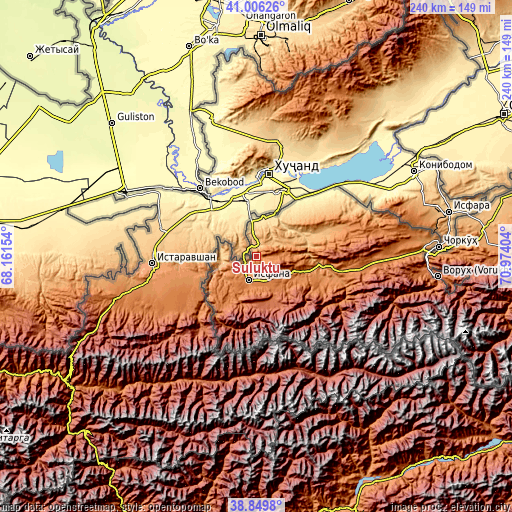 Topographic map of Suluktu