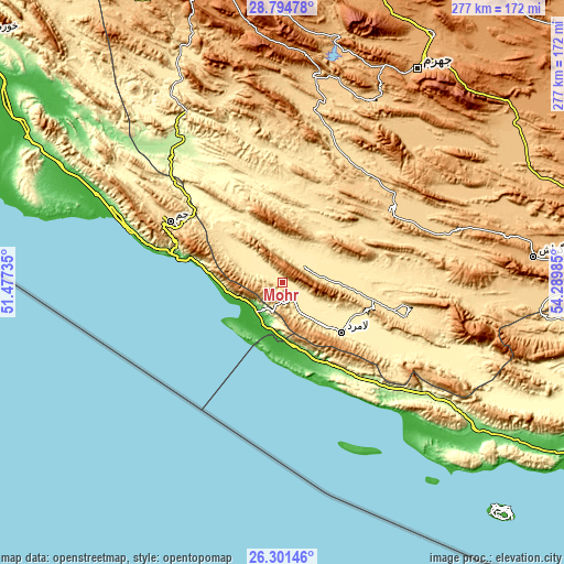 Topographic map of Mohr