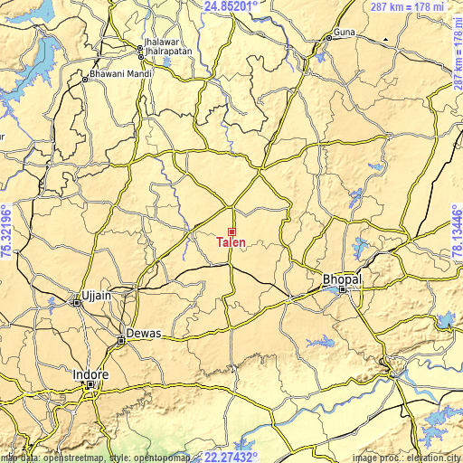 Topographic map of Talen