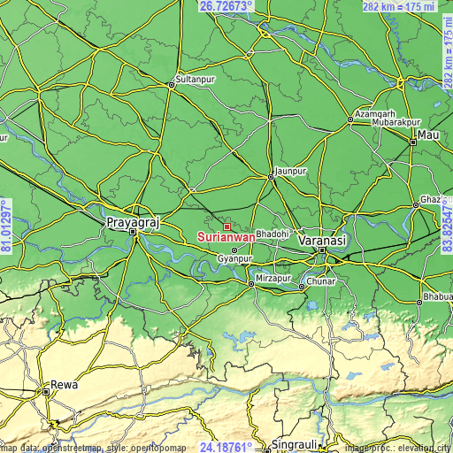 Topographic map of Suriānwān