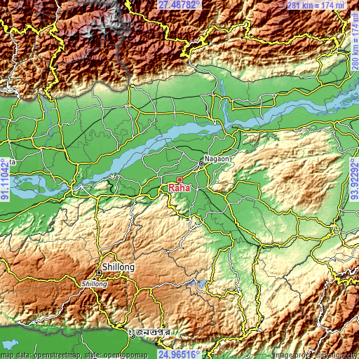 Topographic map of Rahā