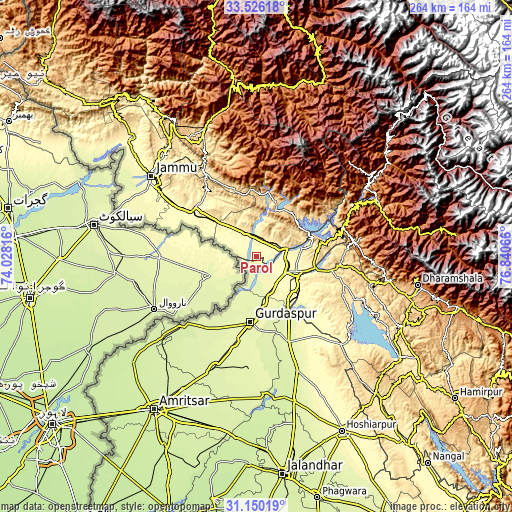 Topographic map of Parol