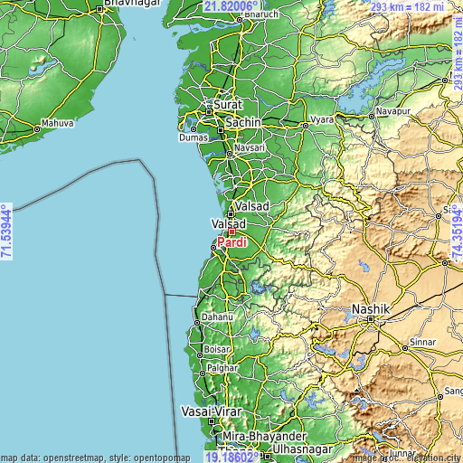 Topographic map of Pārdi