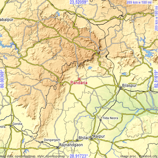 Topographic map of Pandaria