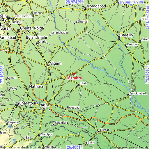 Topographic map of Mārahra