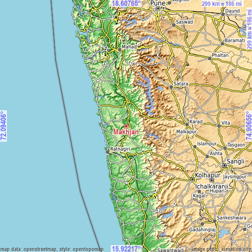 Topographic map of Mākhjan