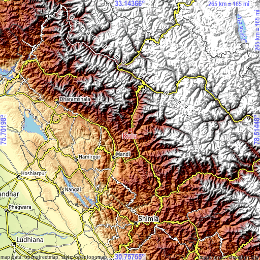 Topographic map of Kulu