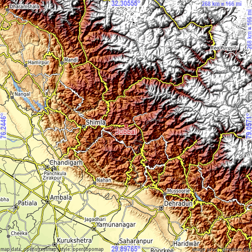 Topographic map of Jubbal