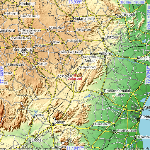 Topographic map of Jalārpet