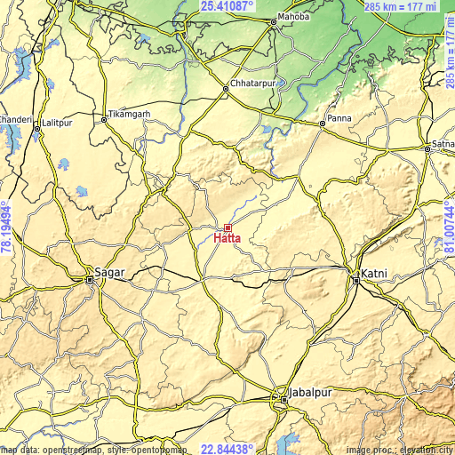 Topographic map of Hatta