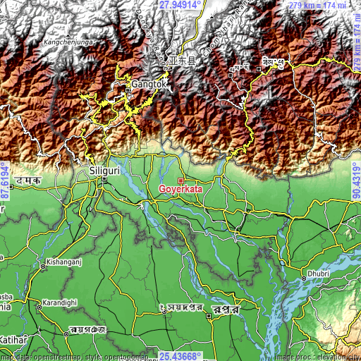 Topographic map of Goyerkāta