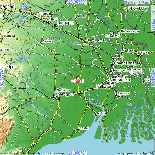 Topographic map of Ghātāl