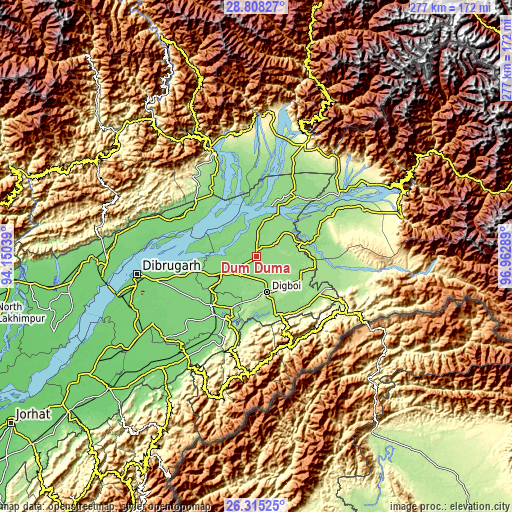 Topographic map of Dum Duma