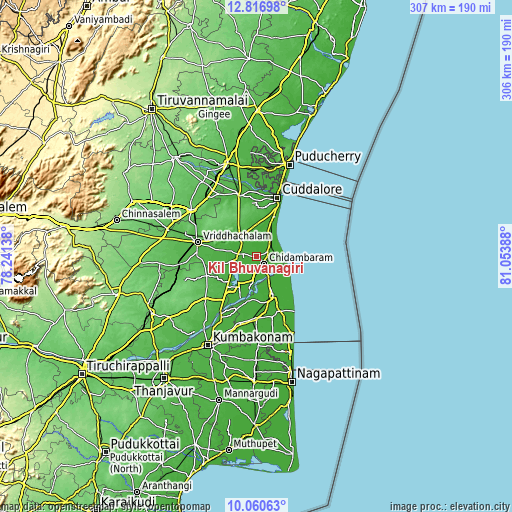 Topographic map of Kīl Bhuvanagiri