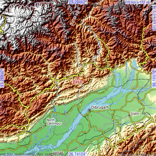 Topographic map of Bāsār