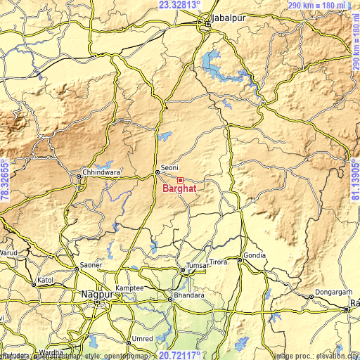 Topographic map of Barghāt