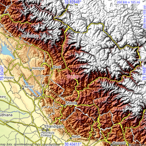 Topographic map of Banjār