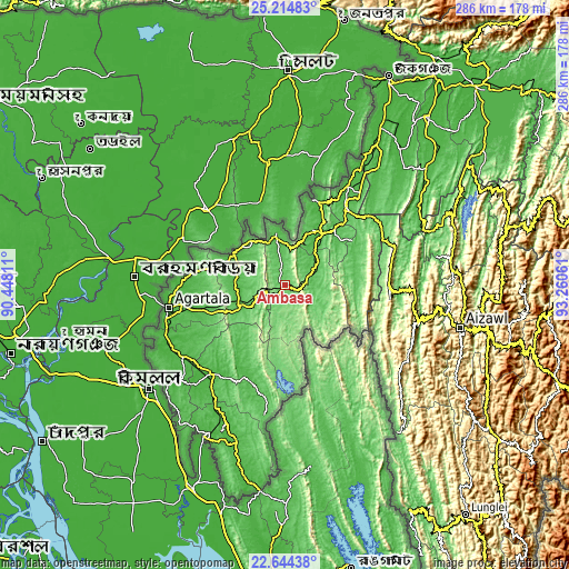 Topographic map of Āmbāsa