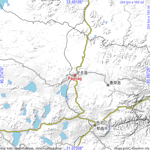 Topographic map of Pagnag