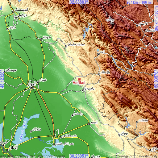 Topographic map of Haftkel