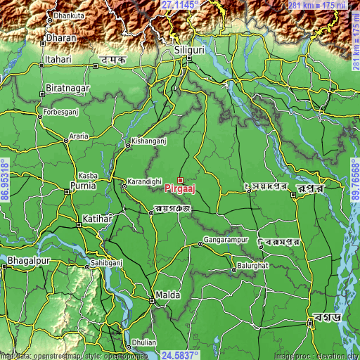 Topographic map of Pīrgaaj