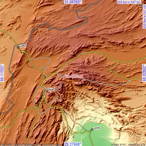 Topographic map of Alik Ghund