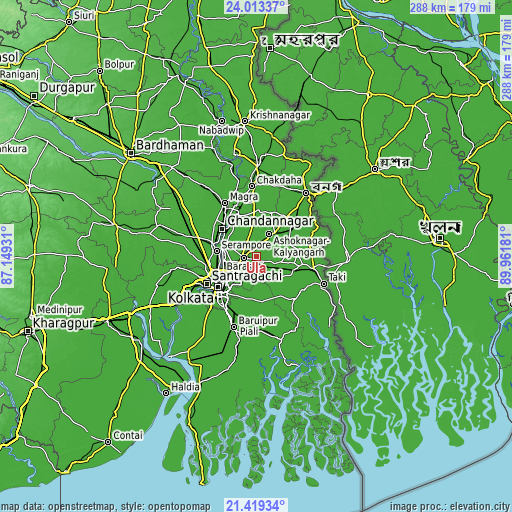 Topographic map of Ula