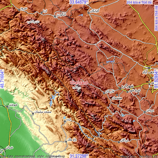 Topographic map of Chelgard