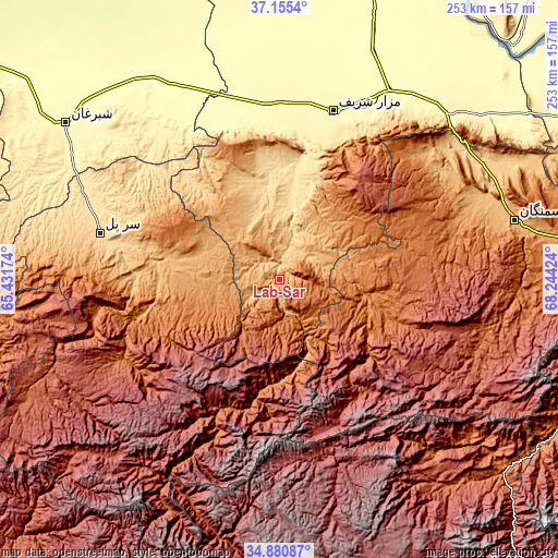Topographic map of Lab-Sar