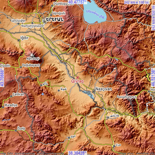 Topographic map of Qıvraq