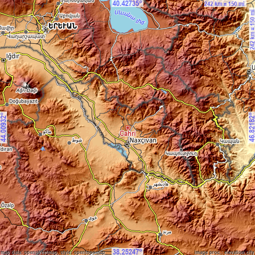 Topographic map of Cahri
