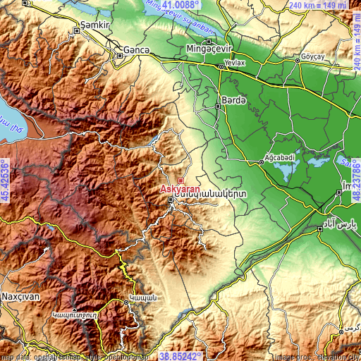 Topographic map of Askyaran