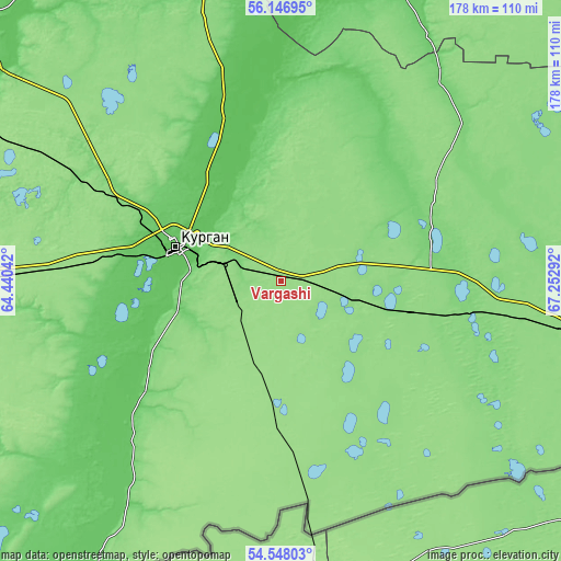 Topographic map of Vargashi