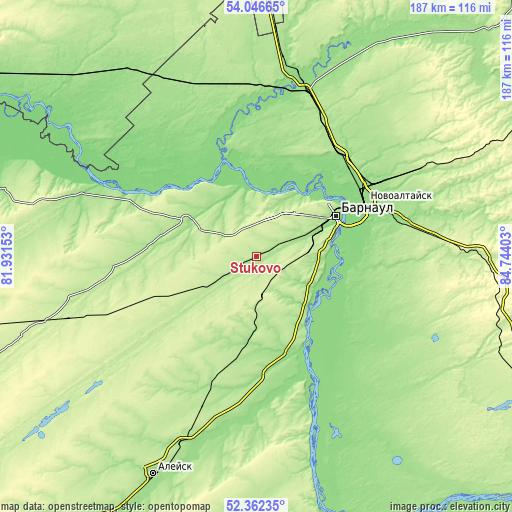 Topographic map of Stukovo