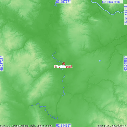 Topographic map of Khulimsunt