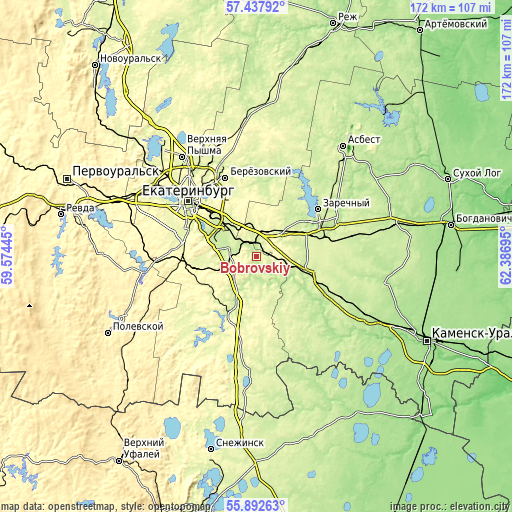 Topographic map of Bobrovskiy