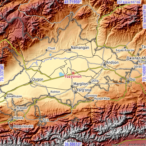 Topographic map of Yozyovon