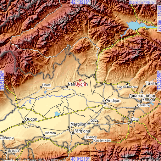 Topographic map of Uychi