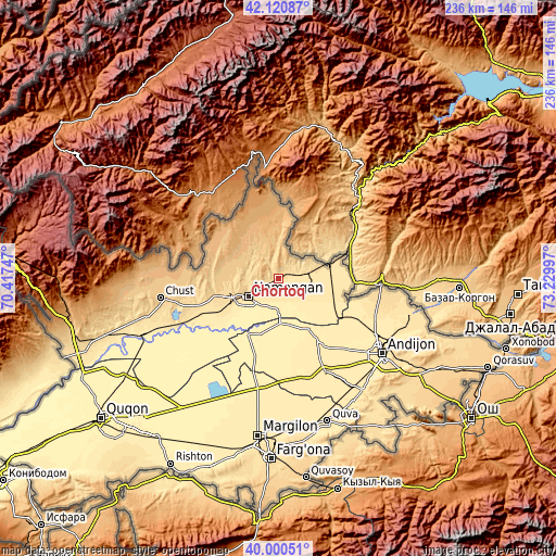 Topographic map of Chortoq