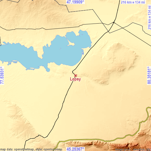 Topographic map of Lepsy