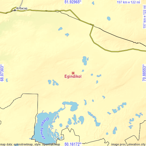 Topographic map of Egindiköl