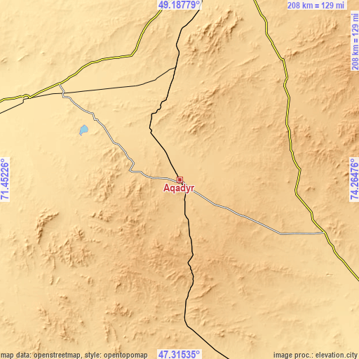 Topographic map of Aqadyr