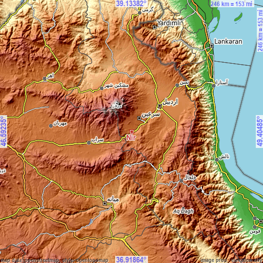 Topographic map of Nīr