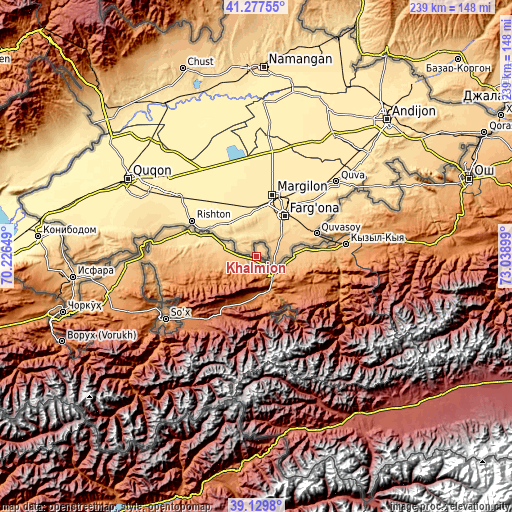 Topographic map of Khalmion