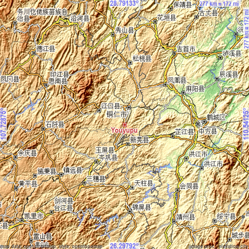 Topographic map of Youyupu