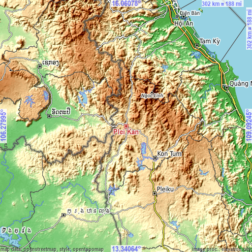 Topographic map of Plei Kần